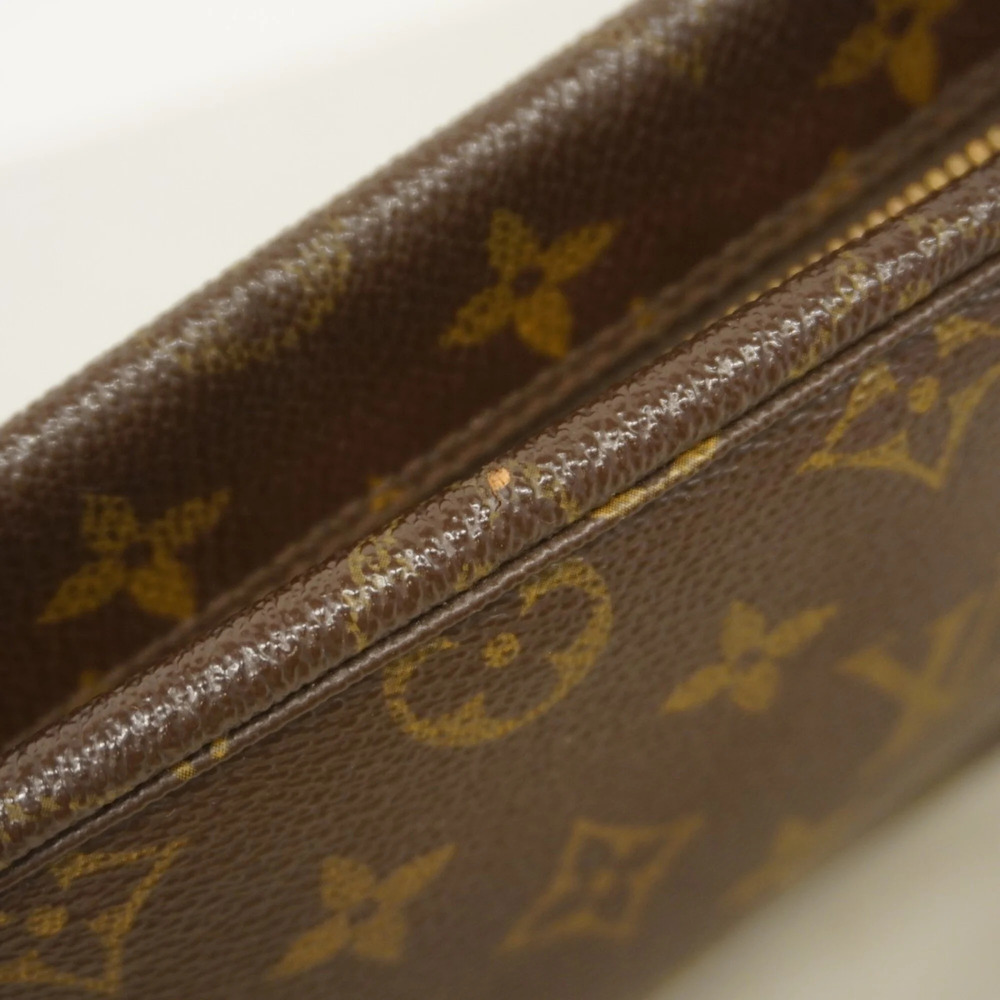 LOUIS VUITTON Authentic Brown Monogram Pouch - Picture 7 of 9